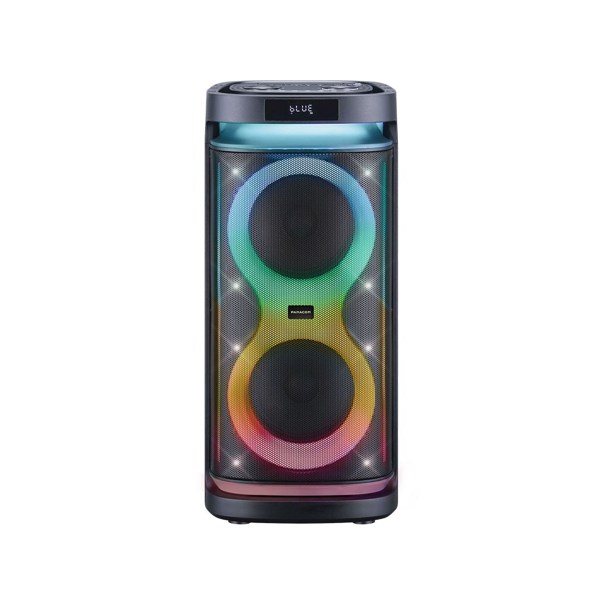 Parlante Portátil Panacom Spl00208 8"X2 Bt 600w Bt Rgb