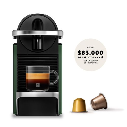 Cafetera Nespresso Pixie Green