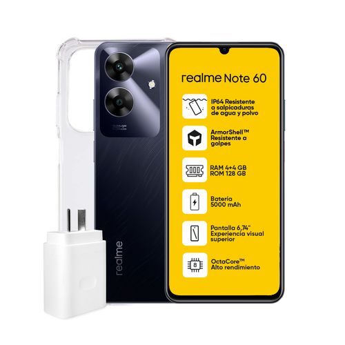 Celular Realme Note 60 Negro 4/128gb 6.75''