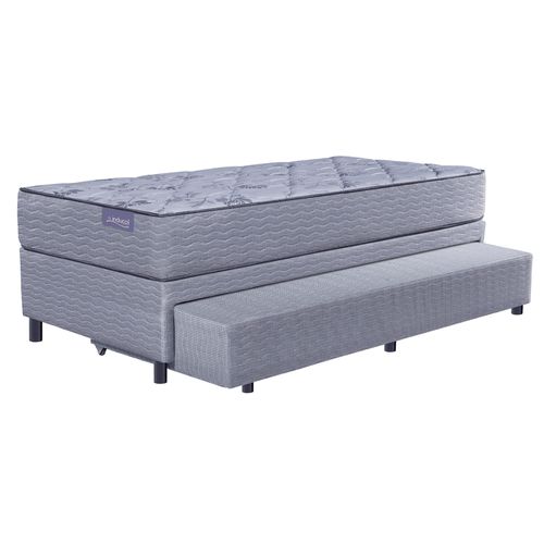 Conjunto Bicama de resortes Inducol Agra de 1 plaza 90x190 cm