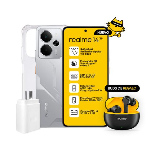 Celular Realme 14 5g Silver 8/256gb 6.67''