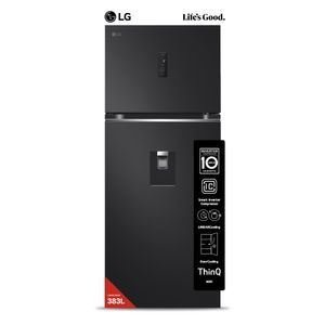 Heladera LG 383l Inverter Vt40apm Negra No Frost