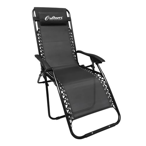 Reposera Cama Outdoors Gravedad Cero Negro