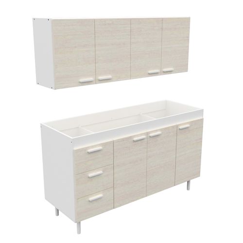 Combo Mueble De Cocina 1,40 Mts. Mosconi Sin Bacha Venezia