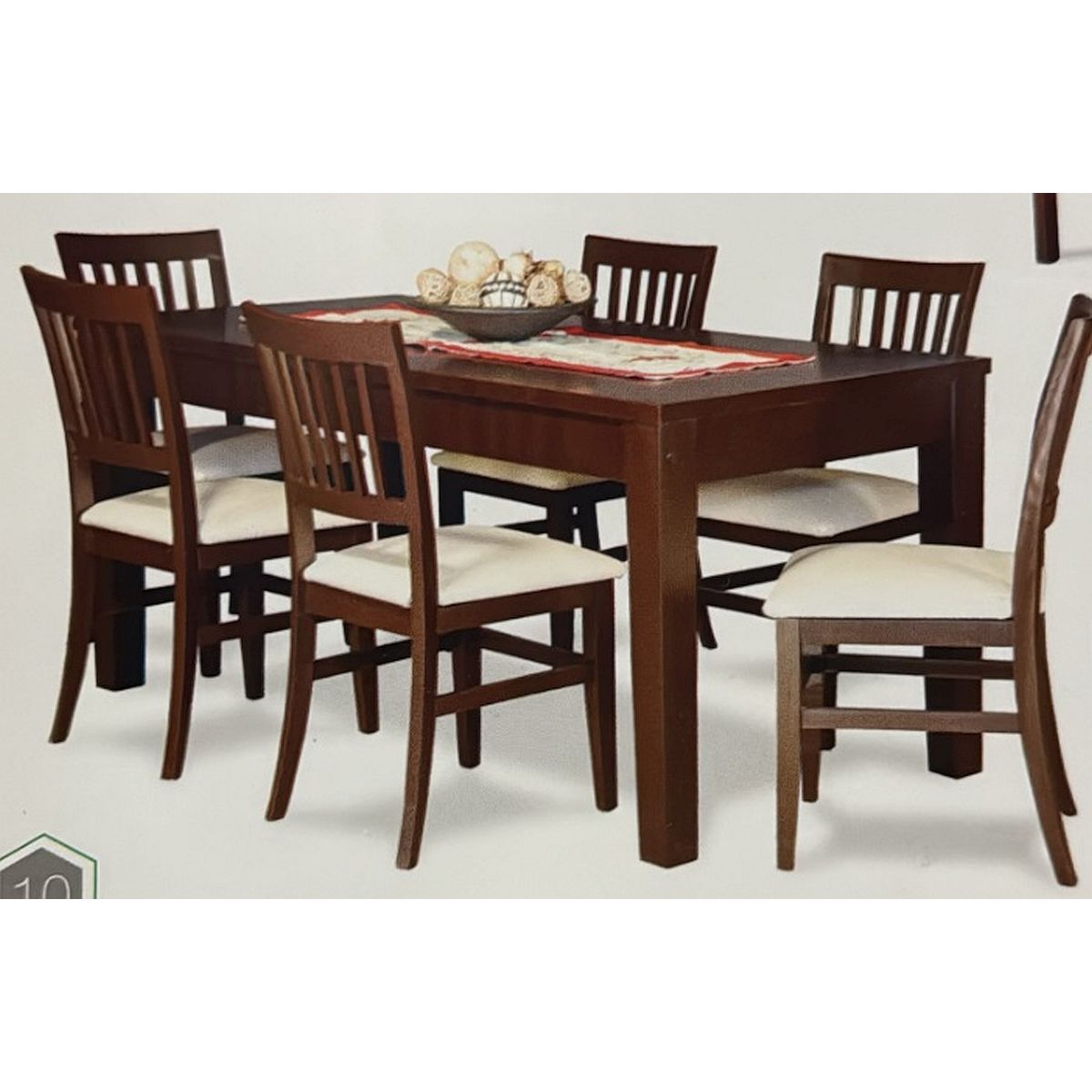 Juego Mesa 85x180/6 Sillas Lenno