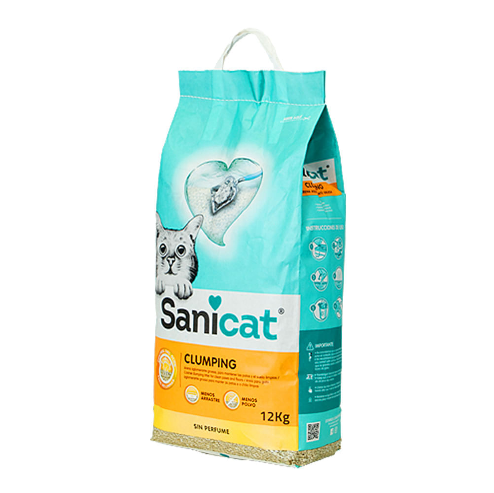Piedra Bentonita Clumping Sanicat 12 kg