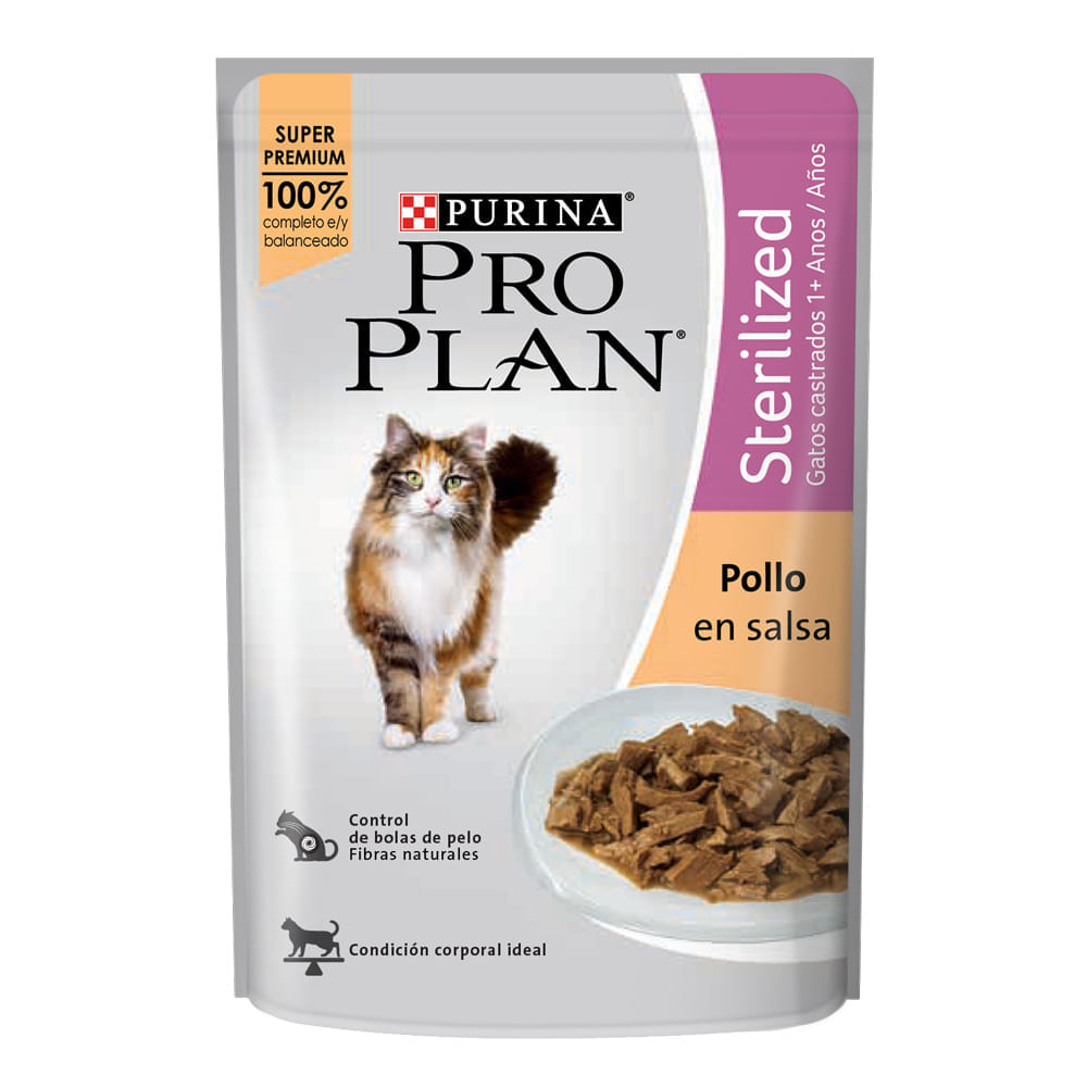 Pouch Pro Plan Gato Esterilizado Pollo 85gr
