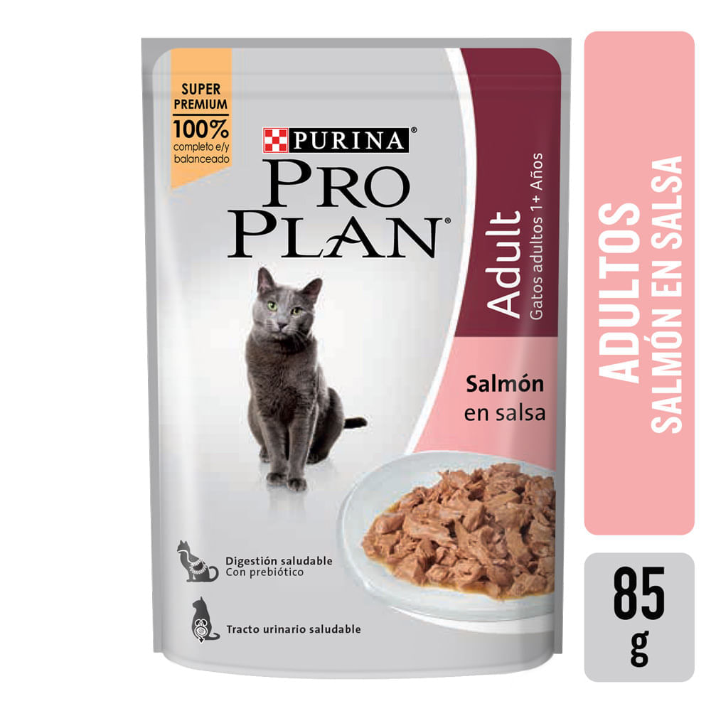 Pouch Pro Plan Gato Adulto Salmon 85gr