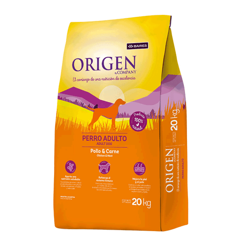 Alimento Origen Perro Adulto By Company Pollo Y Carne