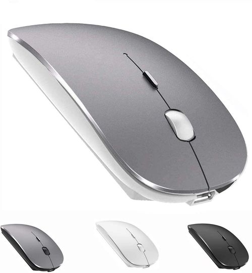 Ratón inalámbrico Bluetooth recargable para MacBook Pro, ratón inalámbrico Bluetooth para ordenador
