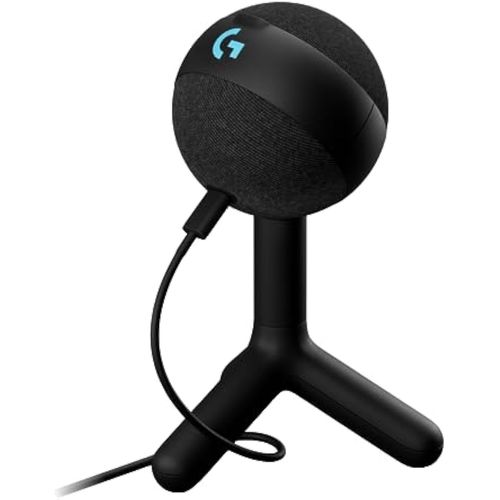 Logitech G Yeti Orb Condenser RGB Micrófono para juegos con LIGHTSYNC, micrófono USB para