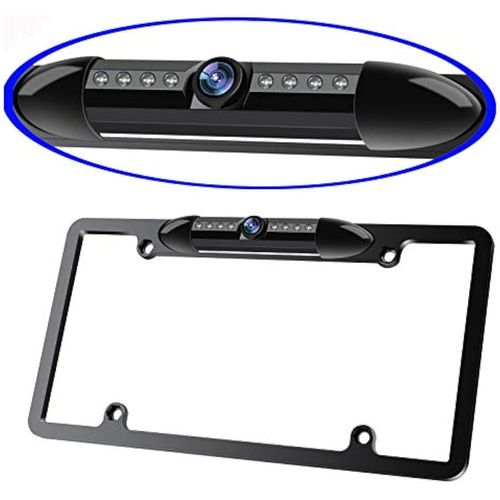 Marco de placa de matrícula, cámara de visión nocturna, cámara de visión trasera para automóvil con