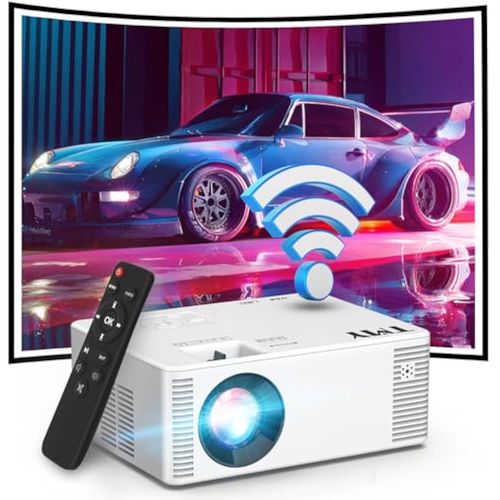 TMY - Proyector de 5500 lúmenes con WiFi, pantalla de 100 pulgadas, portátil para ver películas al