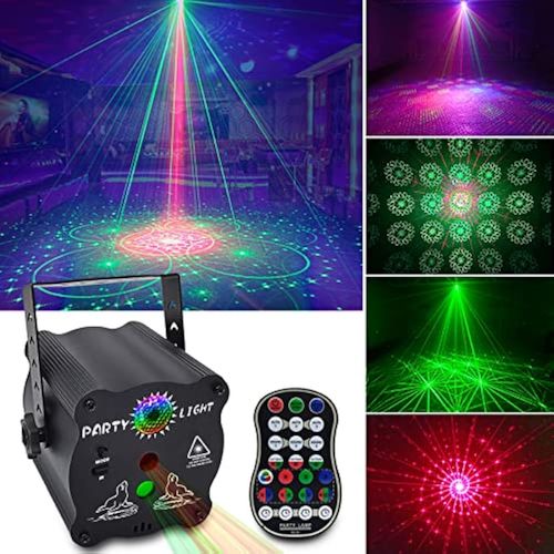 Party Lights Dj Disco Lights, Sound Activated Lights with Remote Control for Dance Party Karaoke