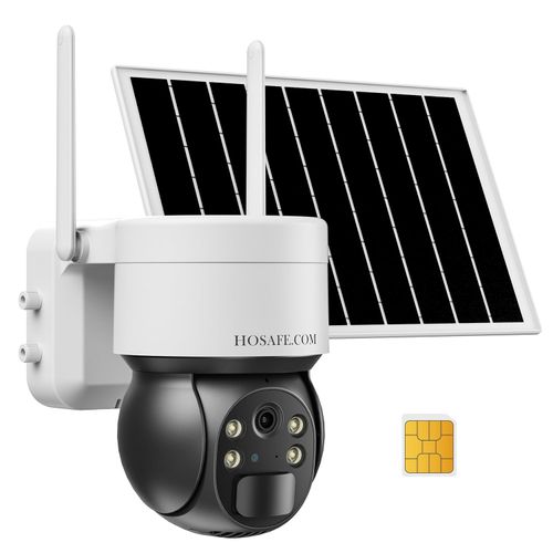 Solar Security Camera Wireless Outdoor, WiFi Battery Surveillance Camera for Home Security, Color