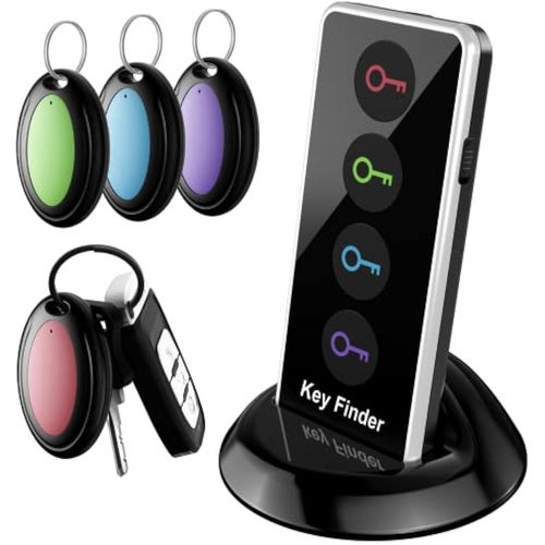 Buscador remoto perdido, localizador de control remoto con luz LED | Localizador de llaves de rango