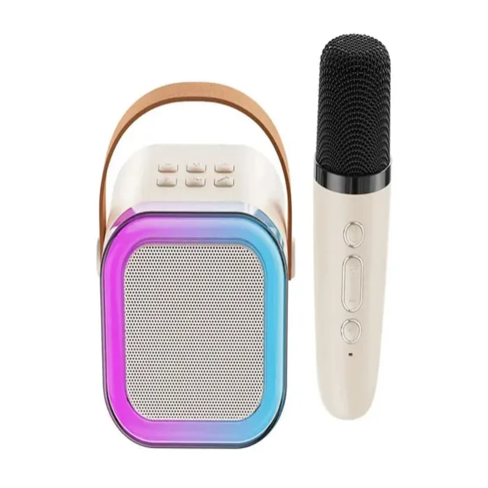 Parlante Karaoke con Micrófono. Led RGB. Bluetooth. Infantil