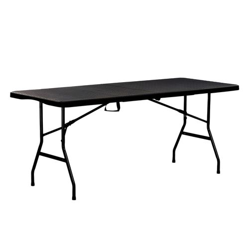 Mesa Outdoors  plegable pvc 180cm m180r negro