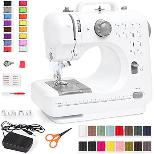 Best Choice Products Máquina de coser compacta, kit para principiantes de 42 piezas, multifuncional