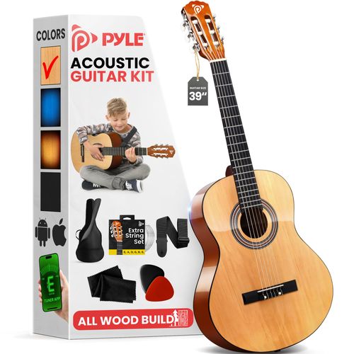 Pyle 36 Classical Acústica Guitarra-3/4 Junior Tamaño 6