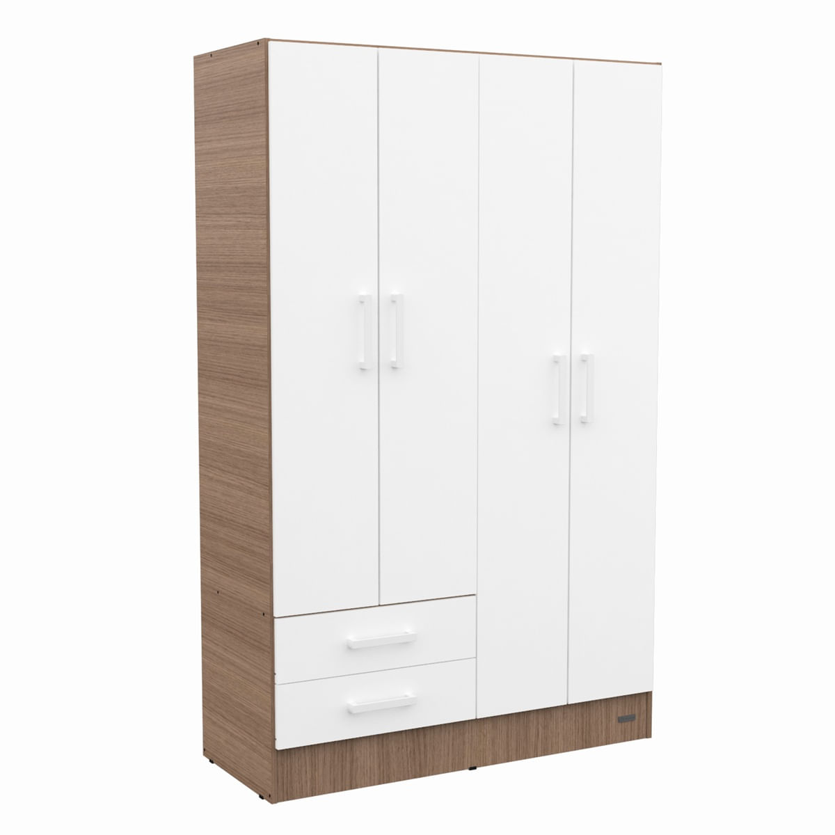 Placard Ropero 4 Puertas Melamina Dakar Mosconi Carvalho Mezzo