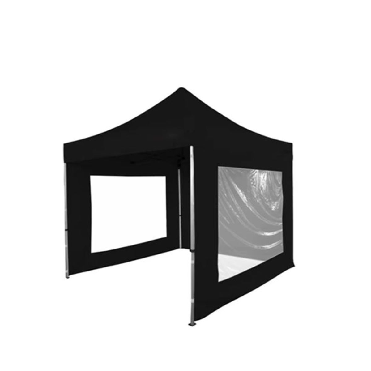 Gazebo Outdoors Acero Compacto 3x3 P/Auto Negro