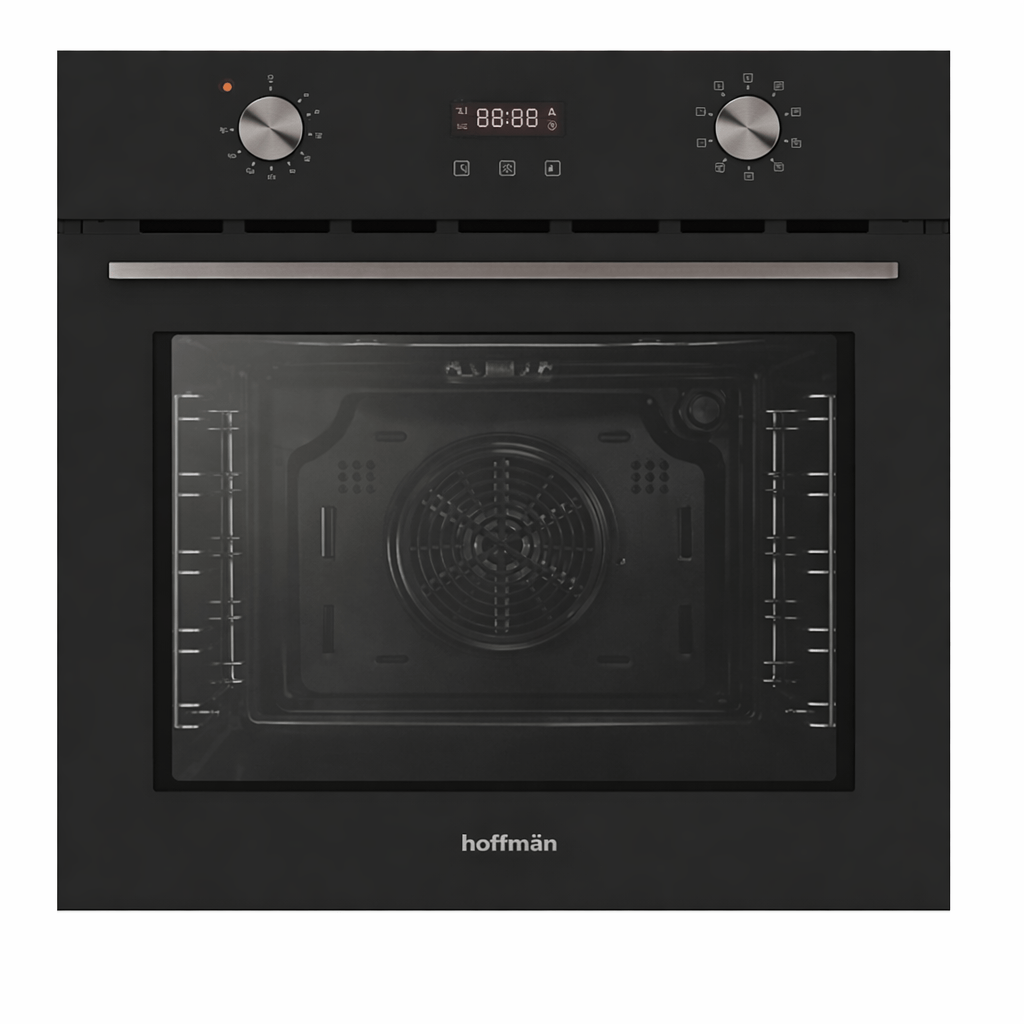Horno Eléctrico Mecánico-Digital Hoffman Convección Negro - Funcionalidad Air Fryer 56Lts