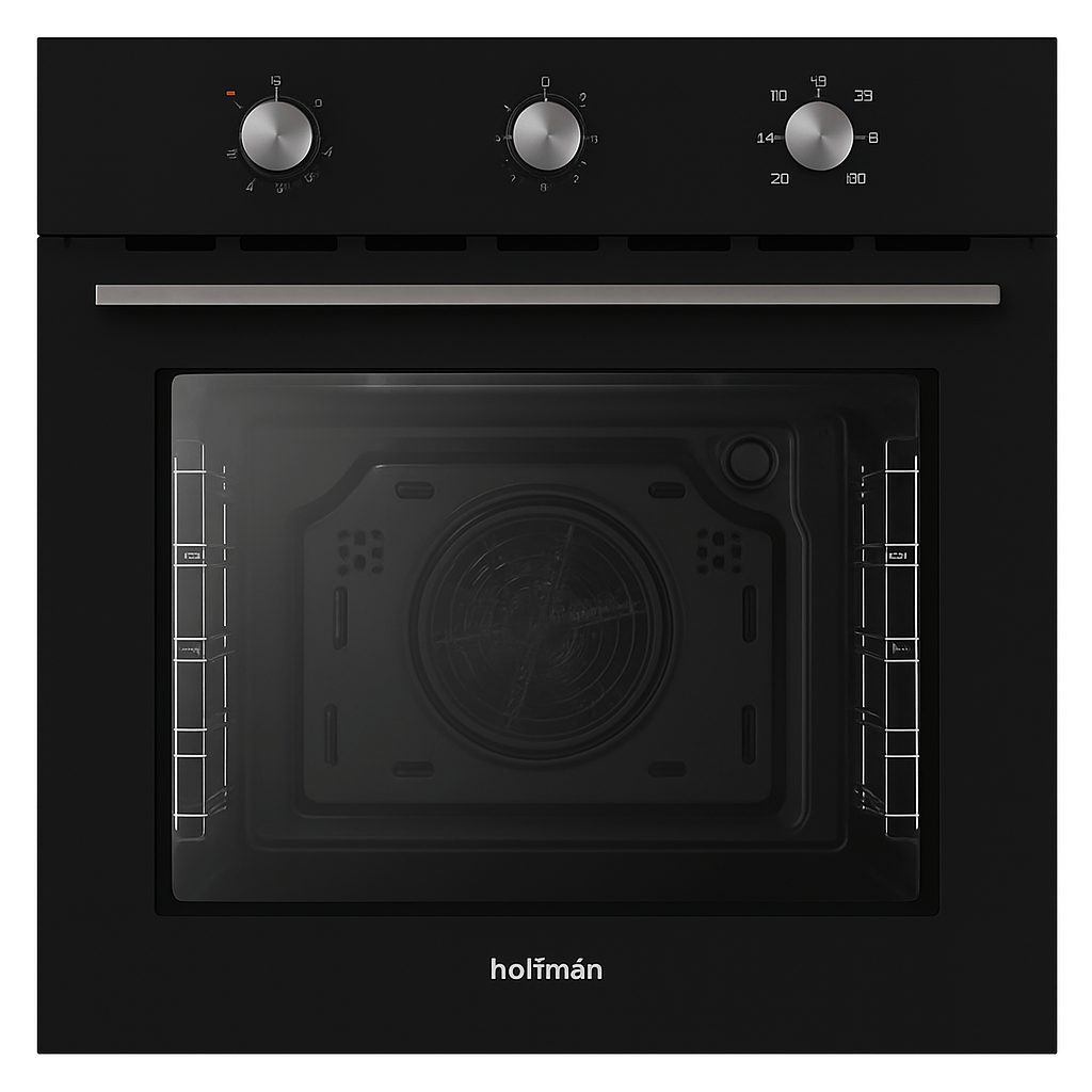 Horno Eléctrico Mecánico Hoffman Empotrable Convección Negro 56Lts