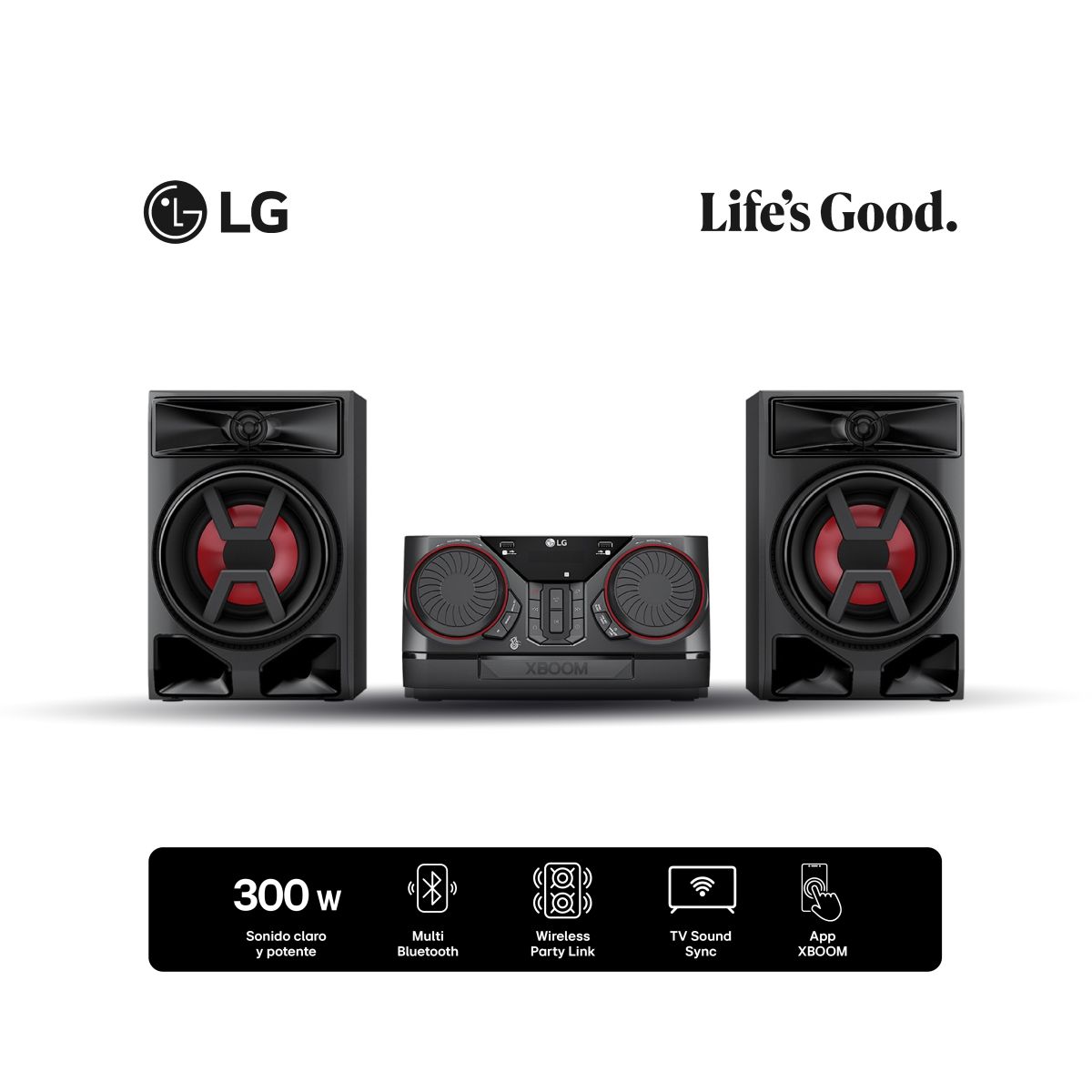 Minicomponente LG Ck43n 3300w Tv Sound Sync Bt