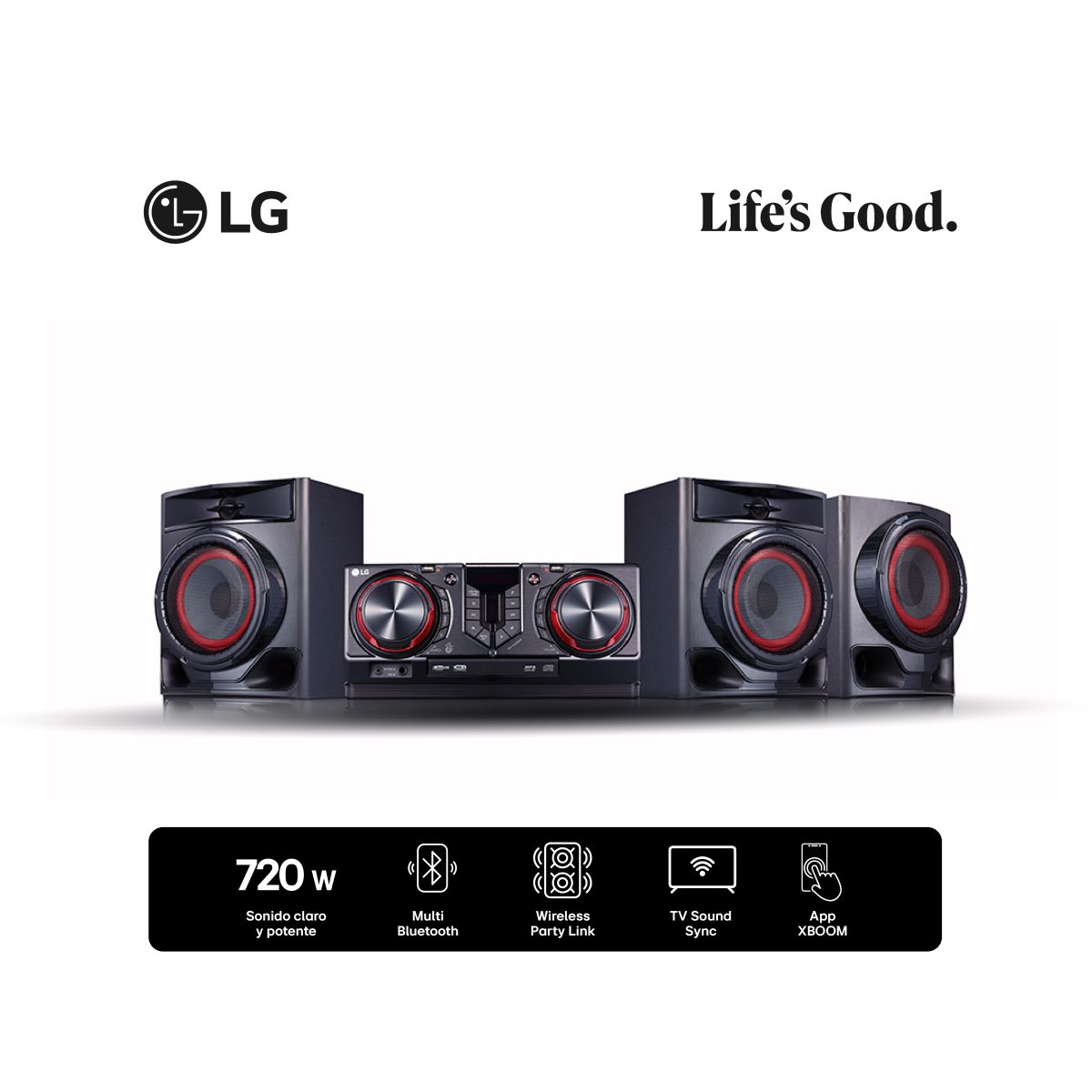 Minicomponente LG Cj45 Rms7202 Pmpo 8100w Usb Aux