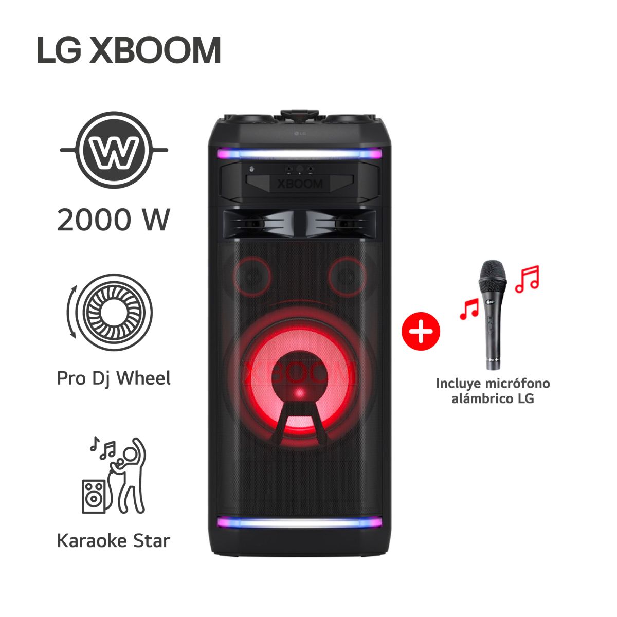 Parlante Portátil LG Xboom Ok99m 2000w Usb Bt