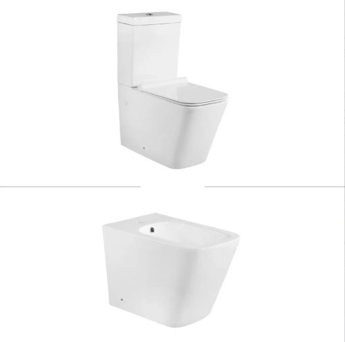 Combo Argus Inodoro Largo + Deposito + Tapa + Bidet s/transferencia 1 Agujero Krumm