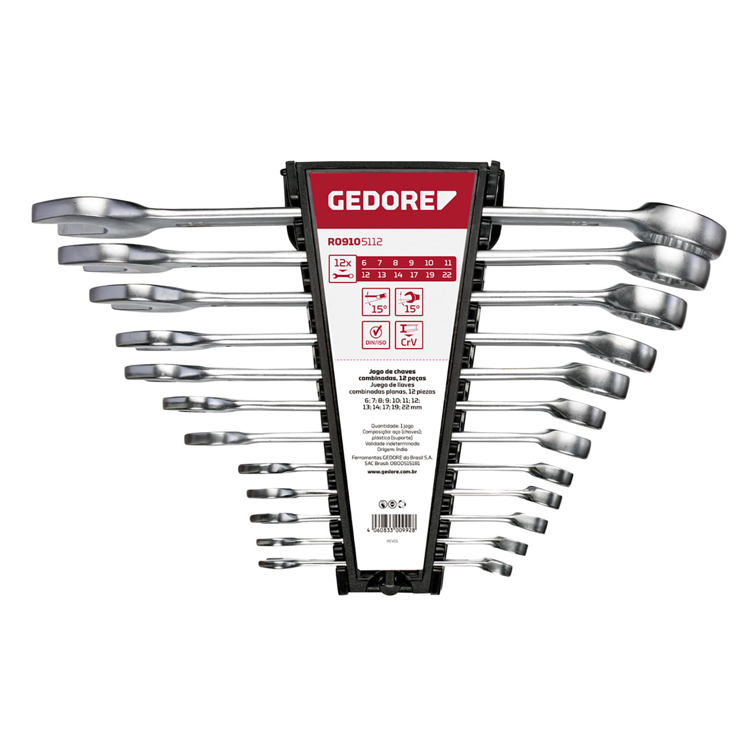 Juego Llave Combinada 6-22 12 Piezas