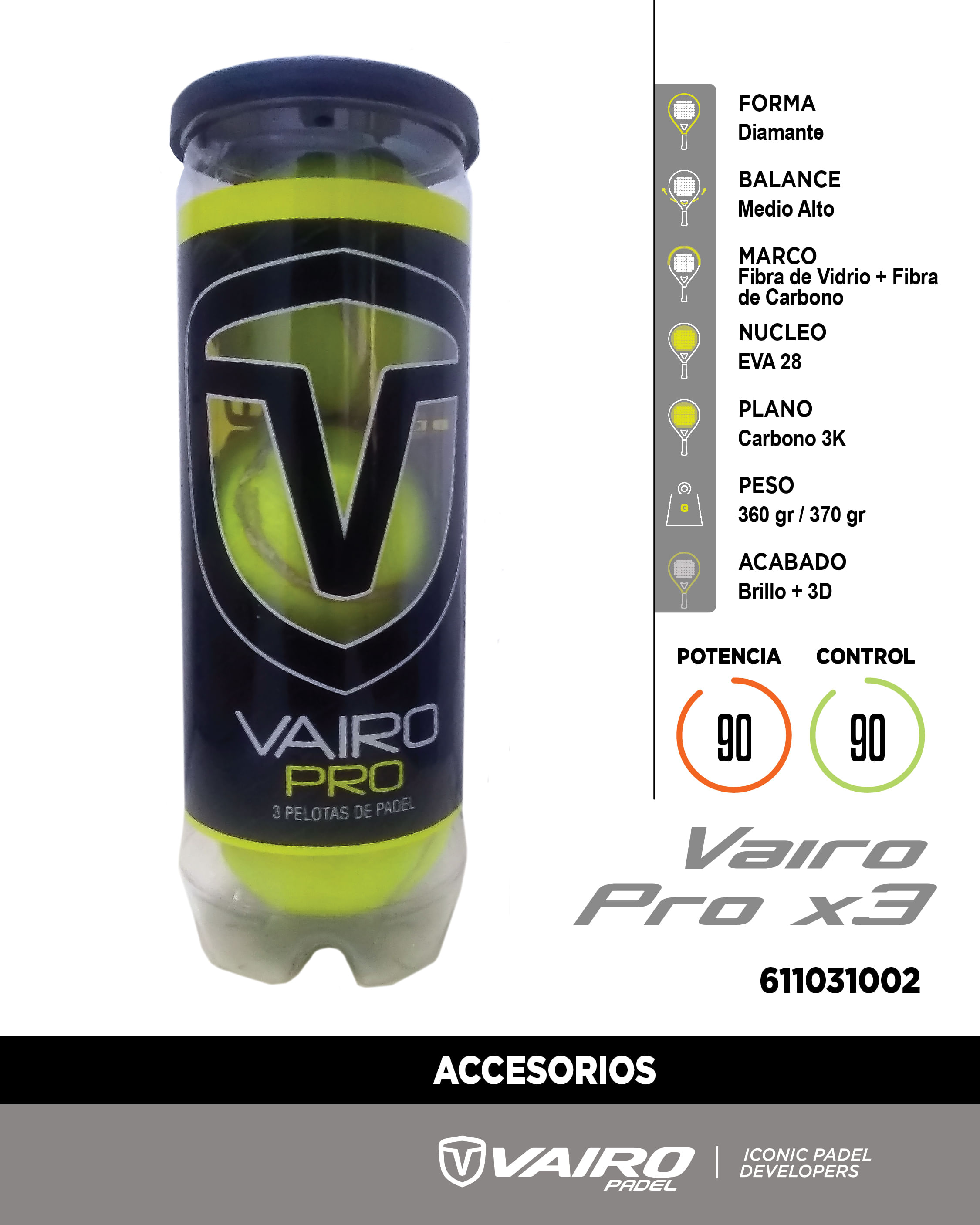 Pelotas Vairo Pro X3