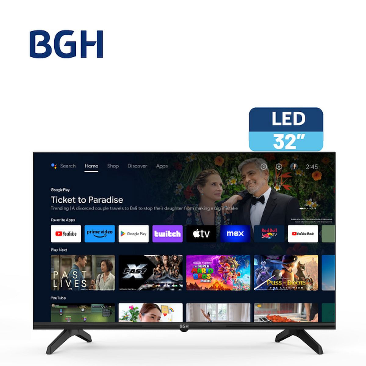 Smart Tv Bgh 32 B3225g5a Hd Hdmi Android