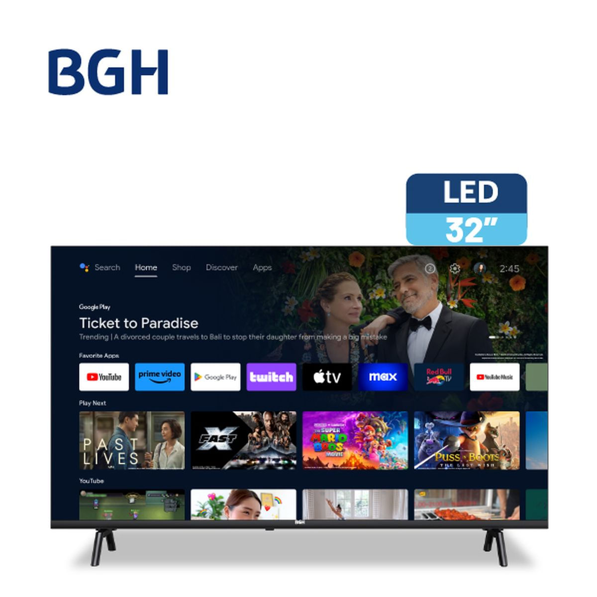 Smart Tv BGH 32'' B3225s5a Hd Hdmi Android