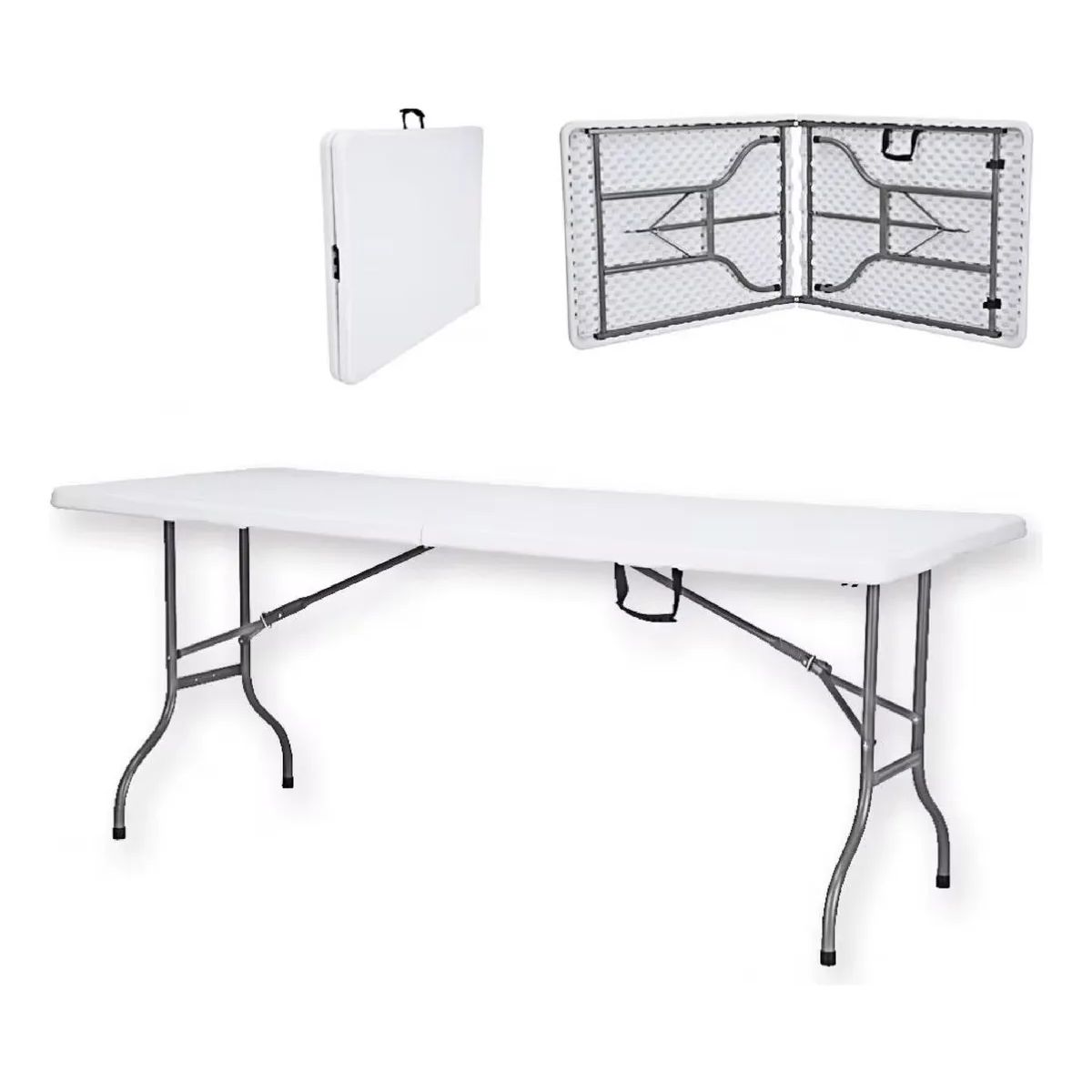 Mesa Exterior Barulich Plegable 180x75 Blanca