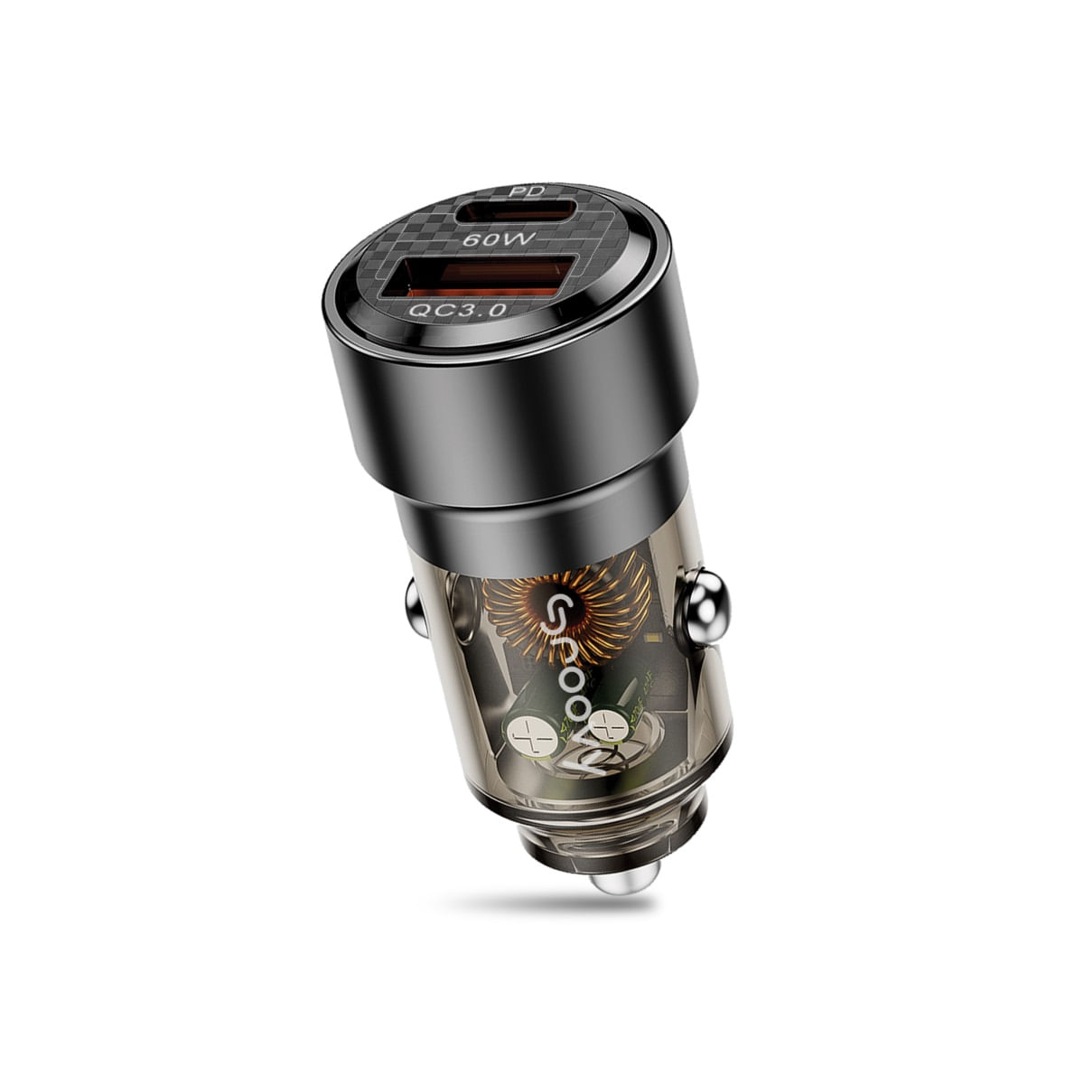 Cargador De Auto Groovy Velocity Usb A + Usb C 60w