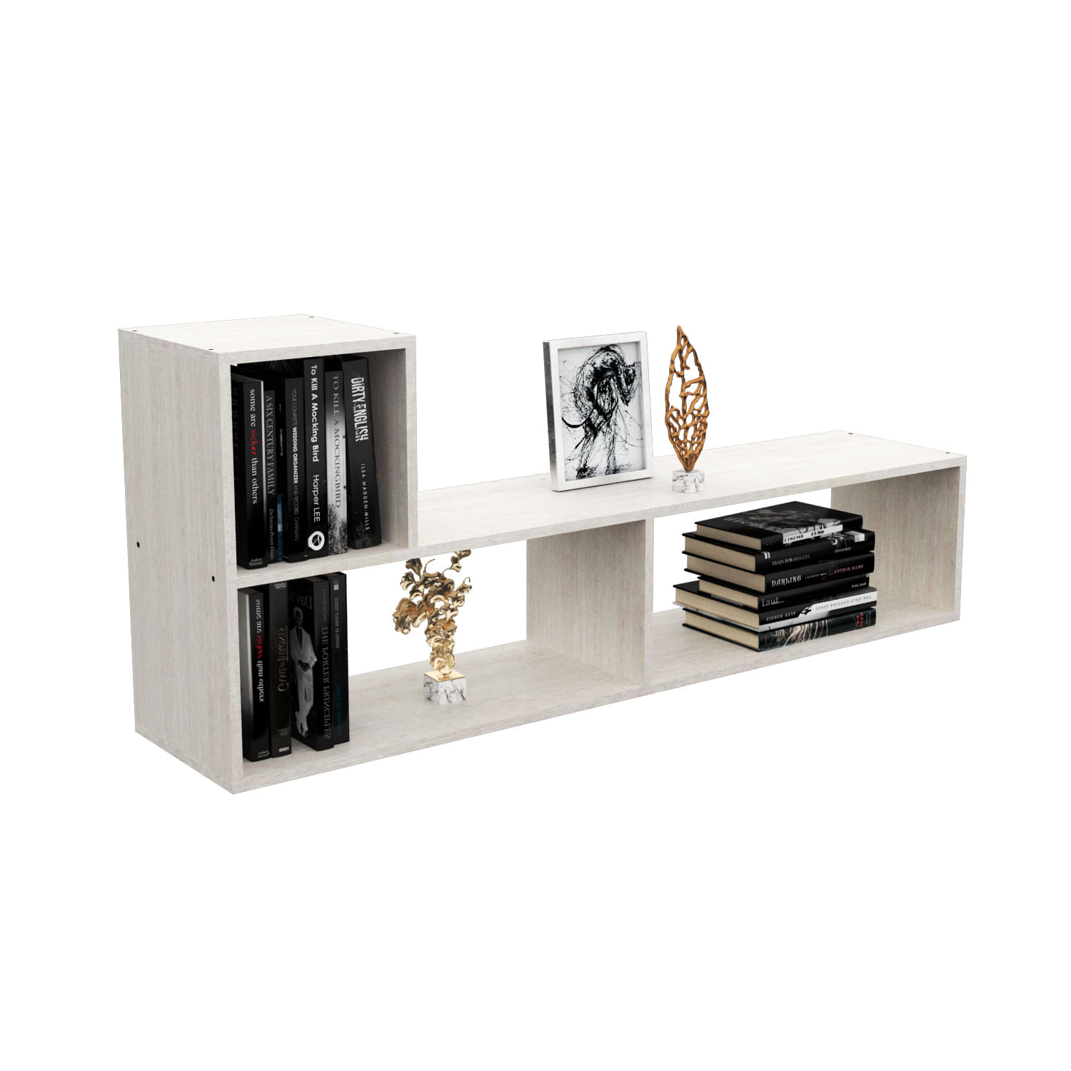 Mueble Rack Tv Led Mosconi Módulo L Combinable Living Venezia