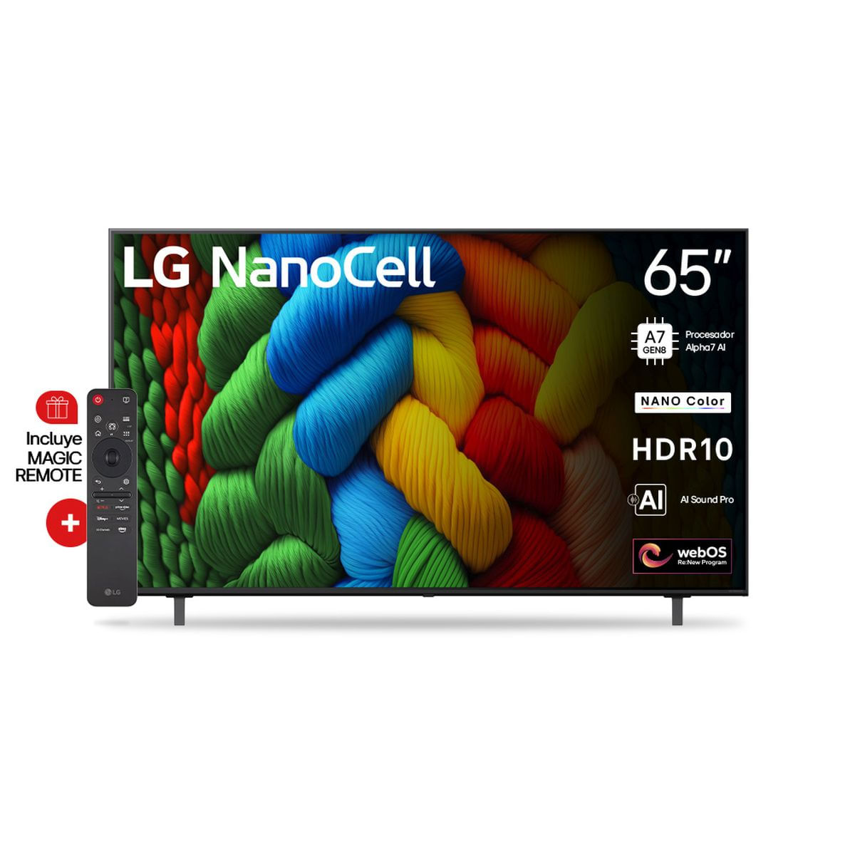 Smart tv LG 65 Nano80asa Uhd 4k Nano Cell Bt
