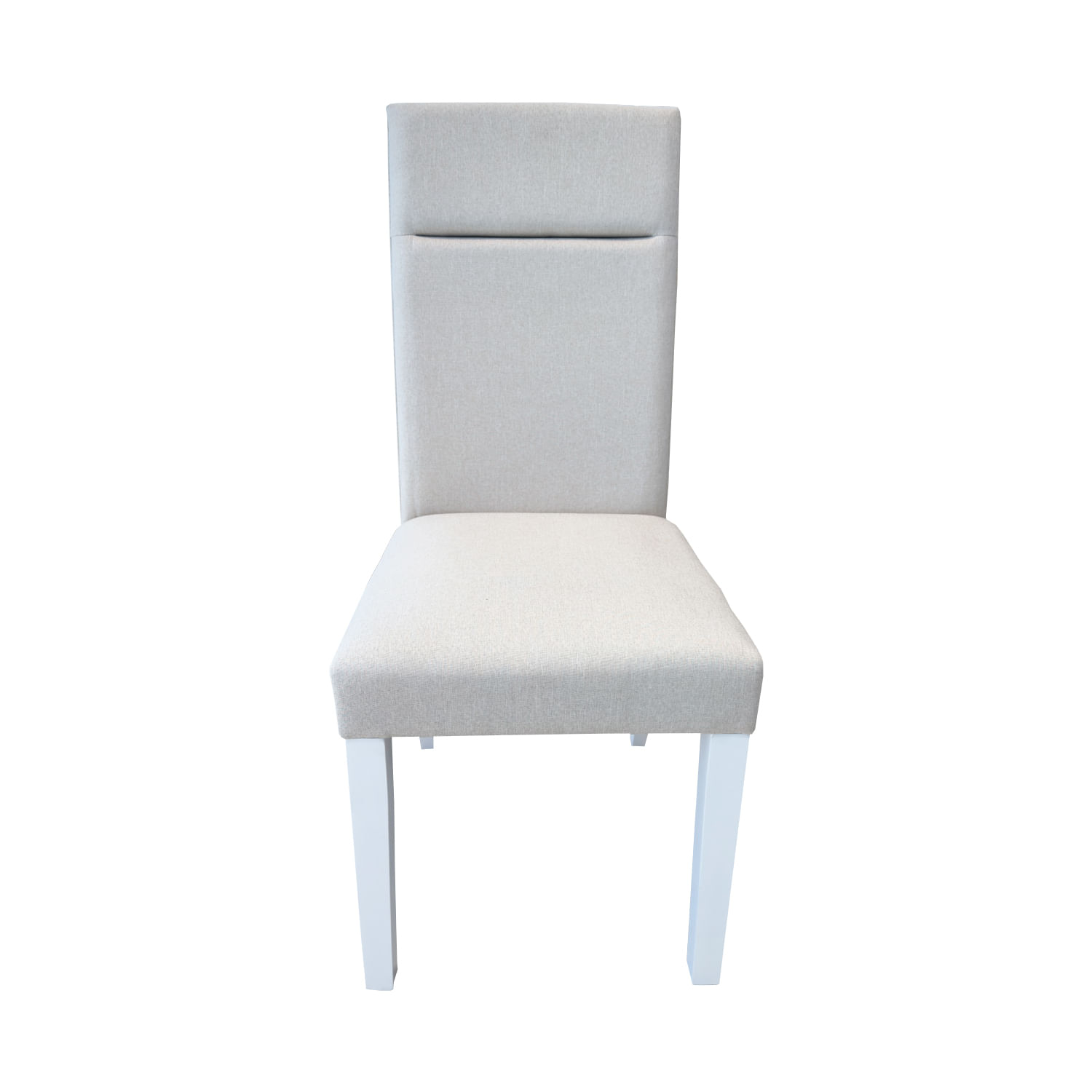 Silla Velvet Blanco Tapizado Beige 6037C BEIGE