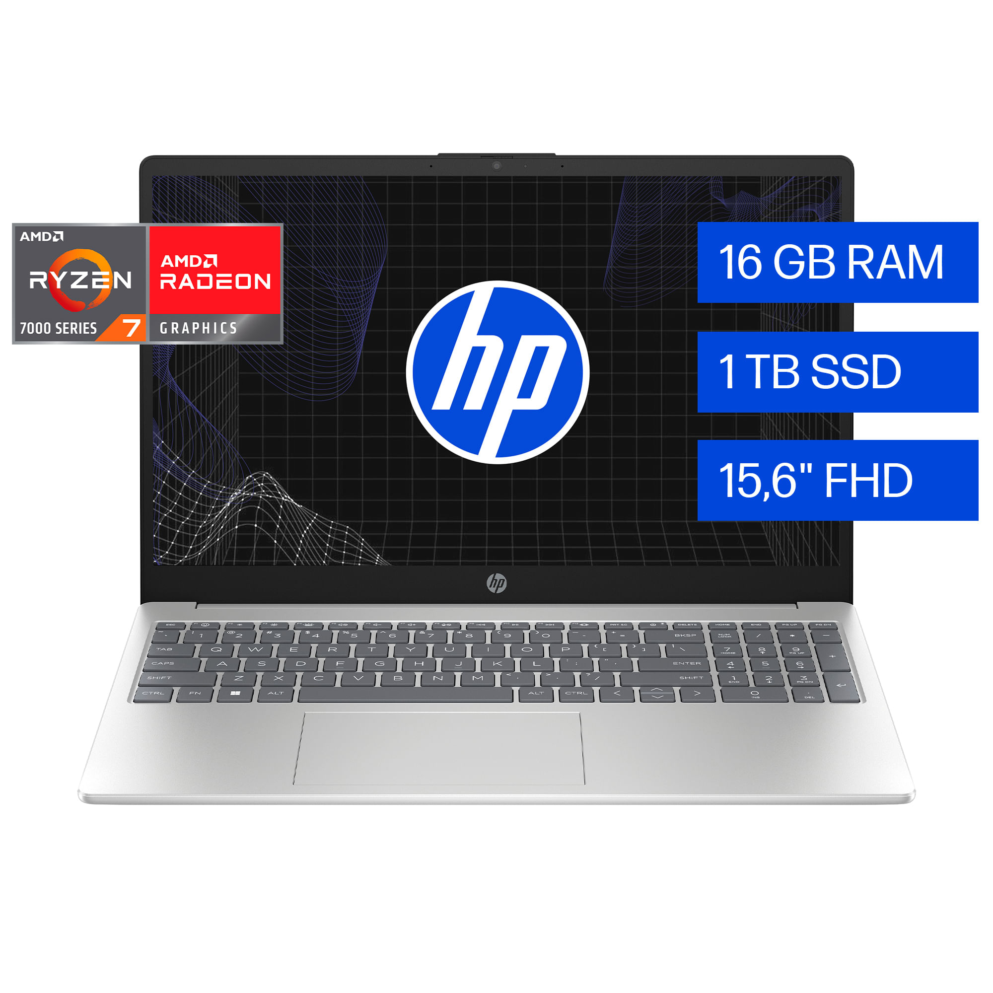 Notebook Hp 15-Fc0276la R7-7730 Amd 15.6 16/512