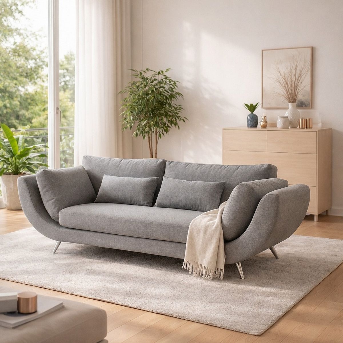 Sofá Porto Color Living 3 Cuerpos G4