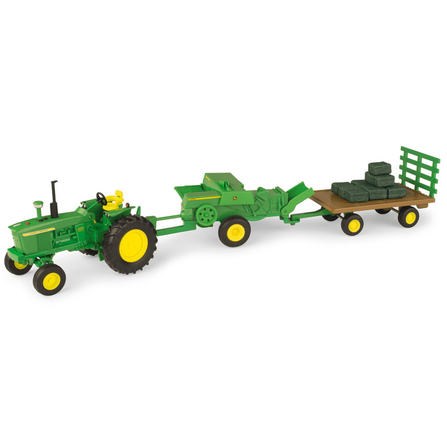 TRACTOR CON ENFARDADORA Y ACOPLADO HAYING SET JOHN DEERE
