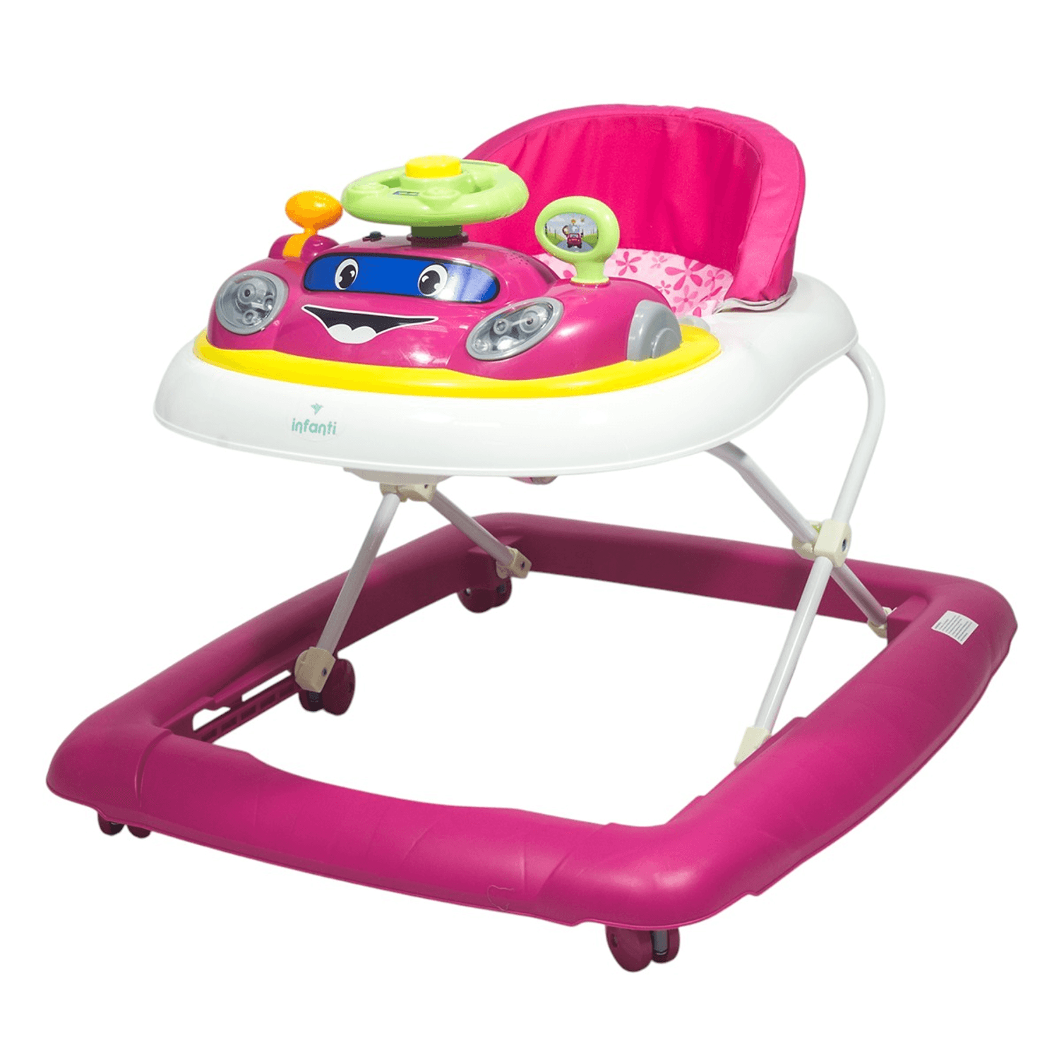 Andador Autito con luces y sonidos Infanti rosa