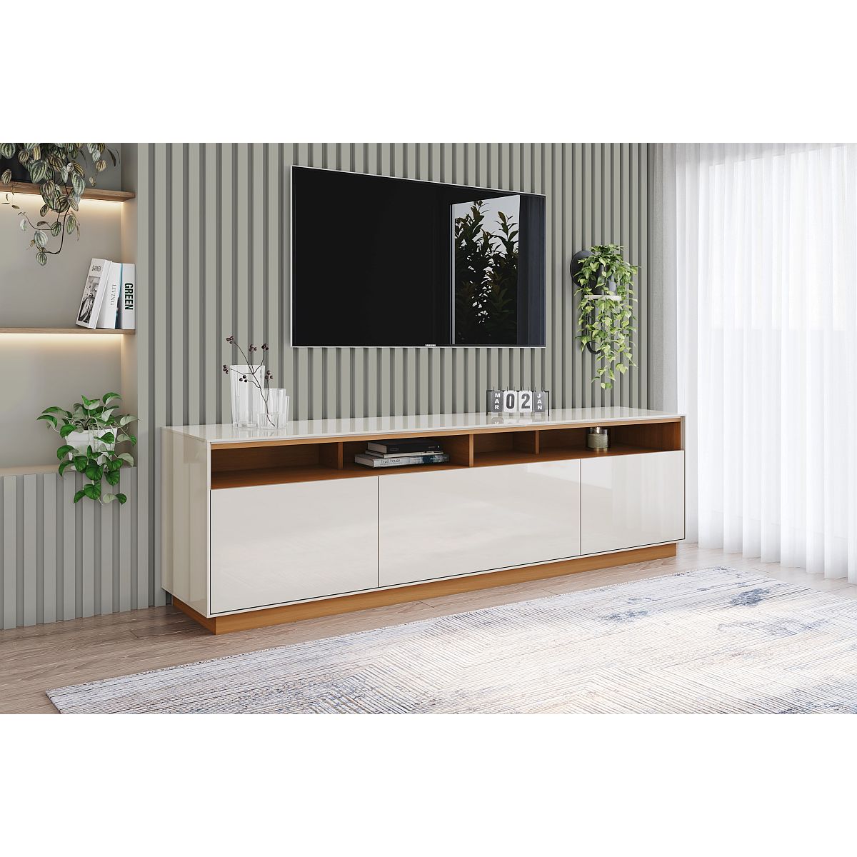 Rack Orion Henn Off White/Cinamomo 1800mm