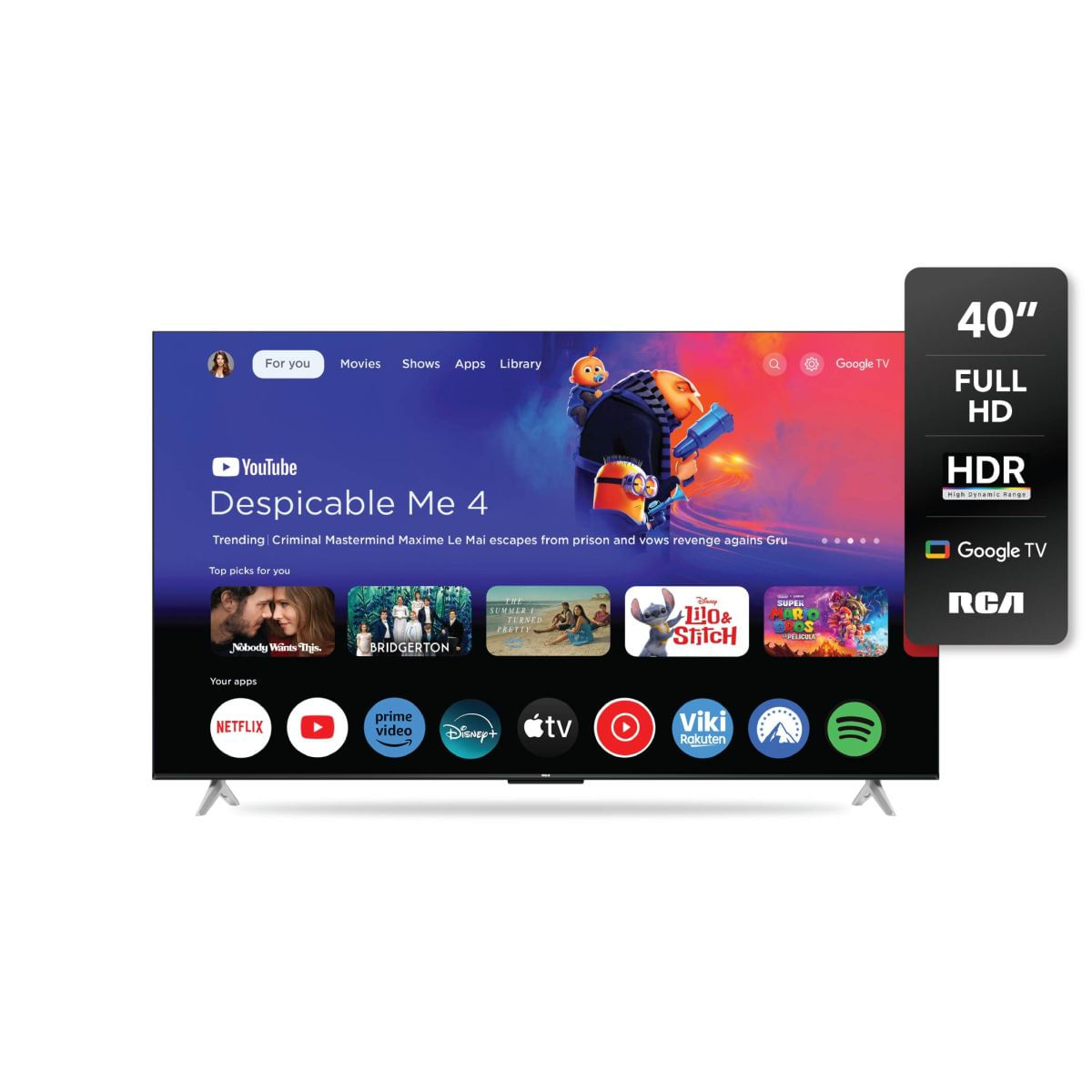 Smart TV RCA 40 C40gl100-F Google Tv Hdmi Hdr