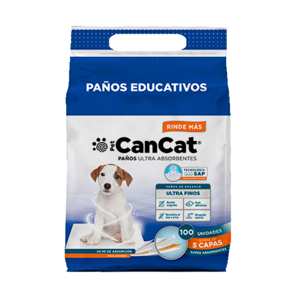 Paños Sanitarios Cancat 60x40 cm Premium Ultra Absorbentes