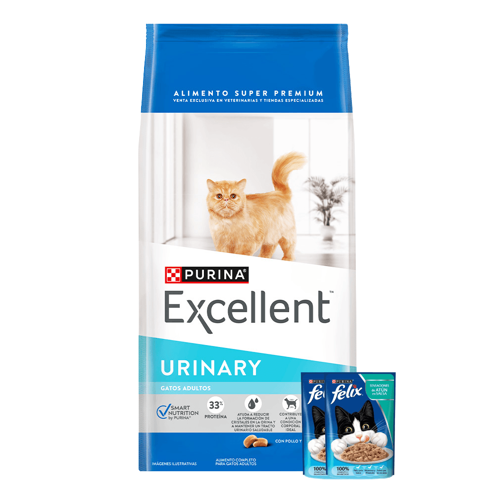 Alimento Excellent Gato Urinary Arroz y Pollo - 7,5 Kg