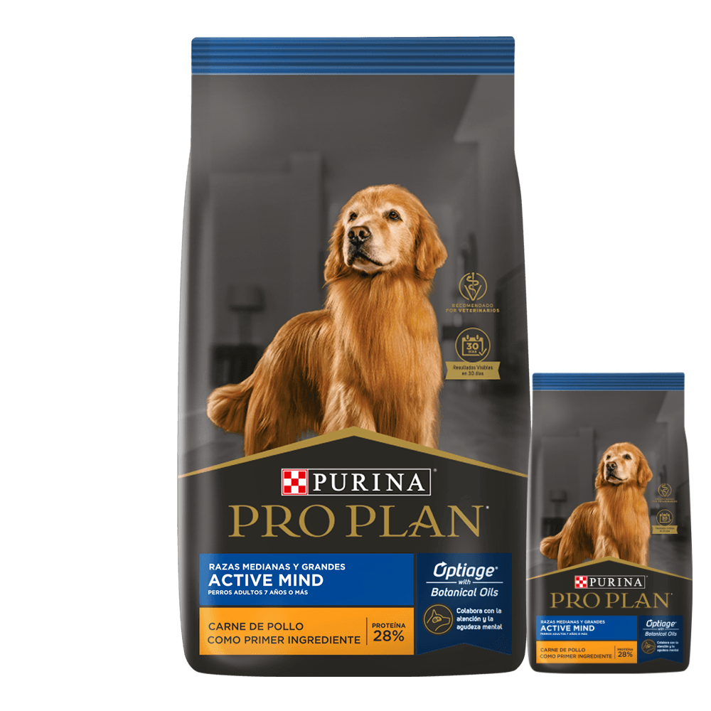 Alimento Pro Plan Active Mind Senior Med/Grande - 15 Kg